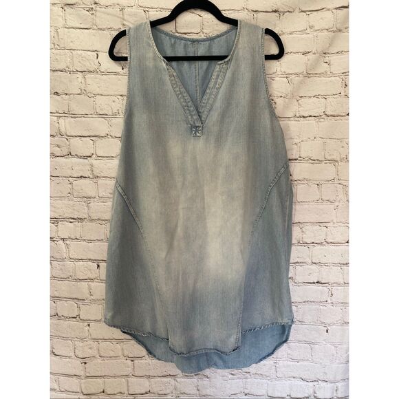 Cupshe cotton chambray dress woman’s size large - Picture 2 of 9